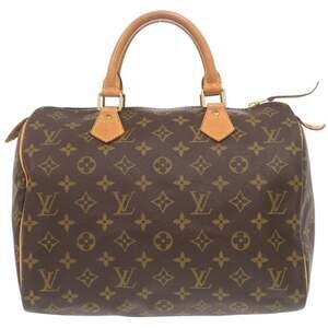 LOUIS VUITTON Brown Monogram Speedy 30 Bag